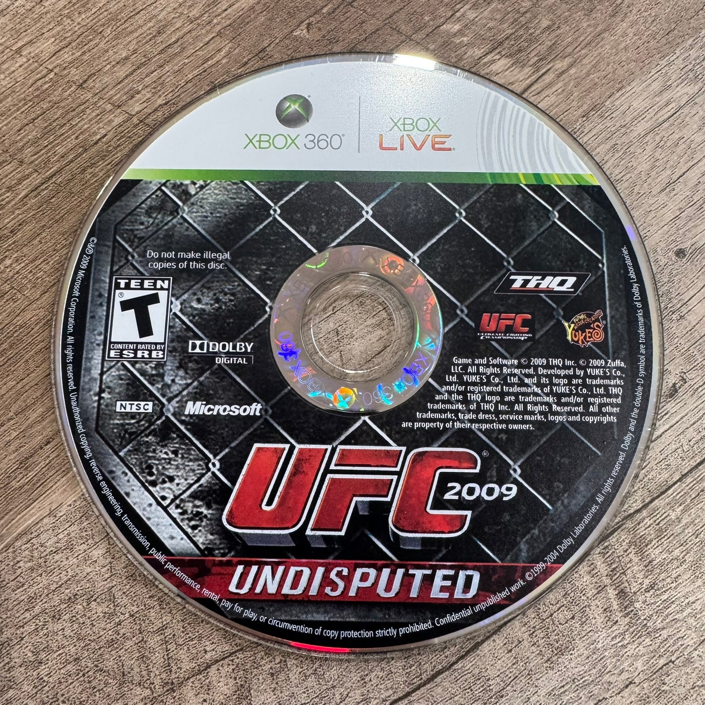 UFC Undisputed 2009 (Microsoft Xbox 360)