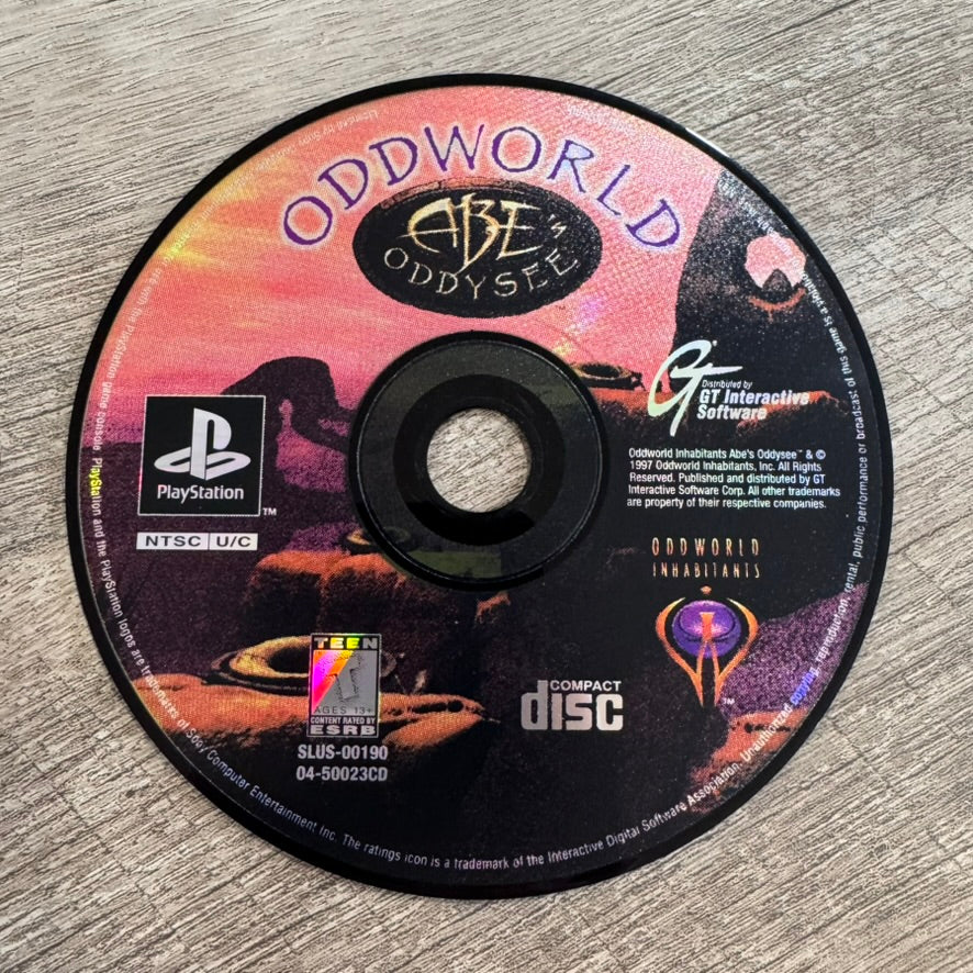 Oddworld: Abe's Odyssey (Sony Playstation, PS1)