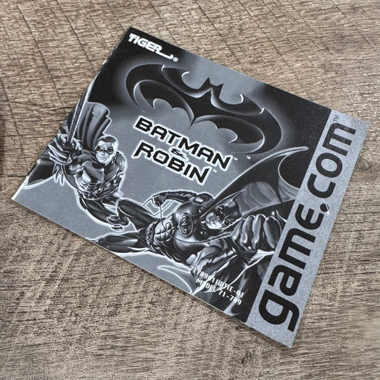 Batman & Robin (Tiger Game.Com, 1997) W/ MINTY Game Cartridge & Manual!