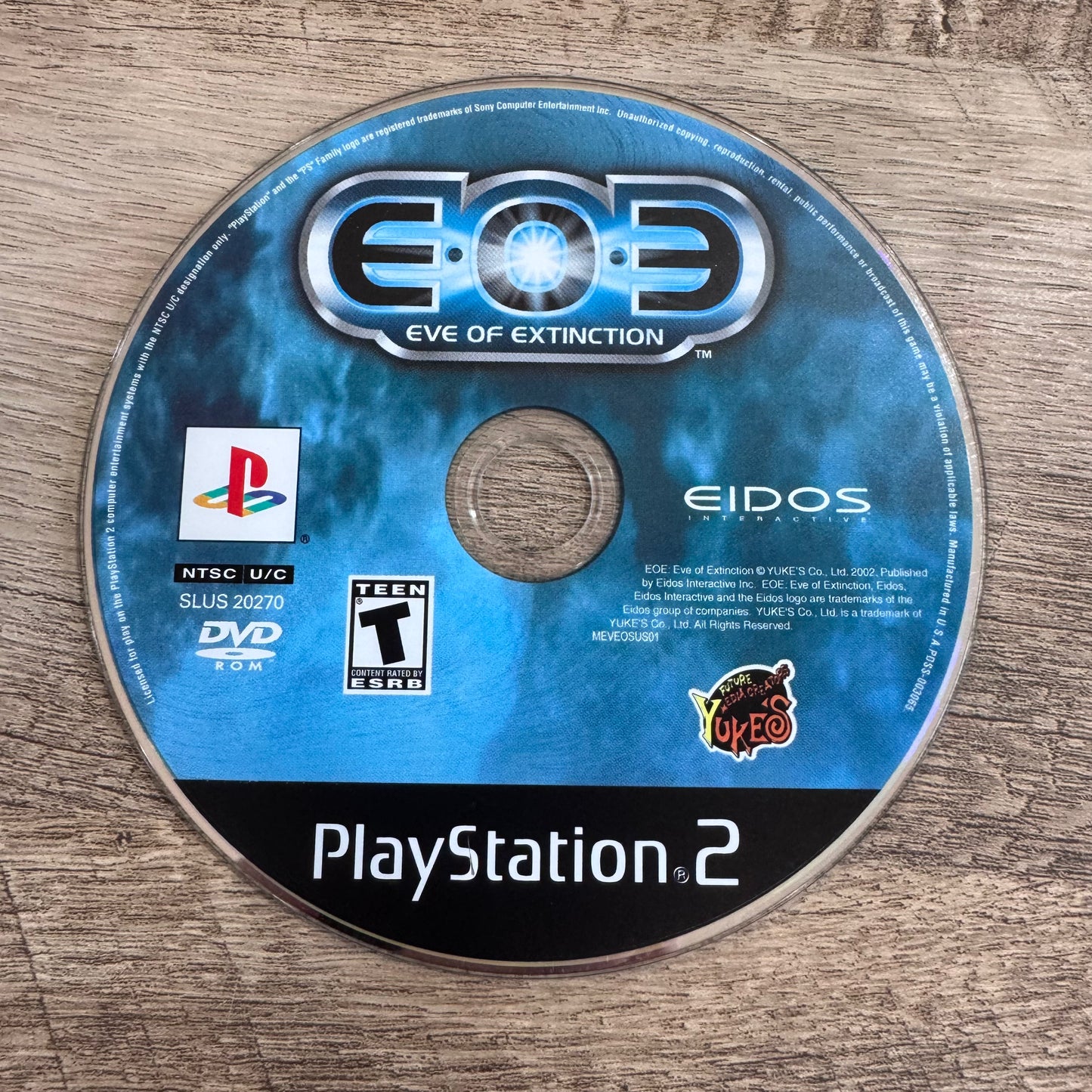 EOE: Eve of Extinction (Sony Playstation 2, PS2)