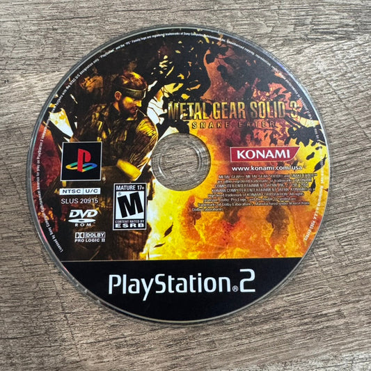 Metal Gear Solid 3: Snake Eater (Sony Playstation 2, PS2)