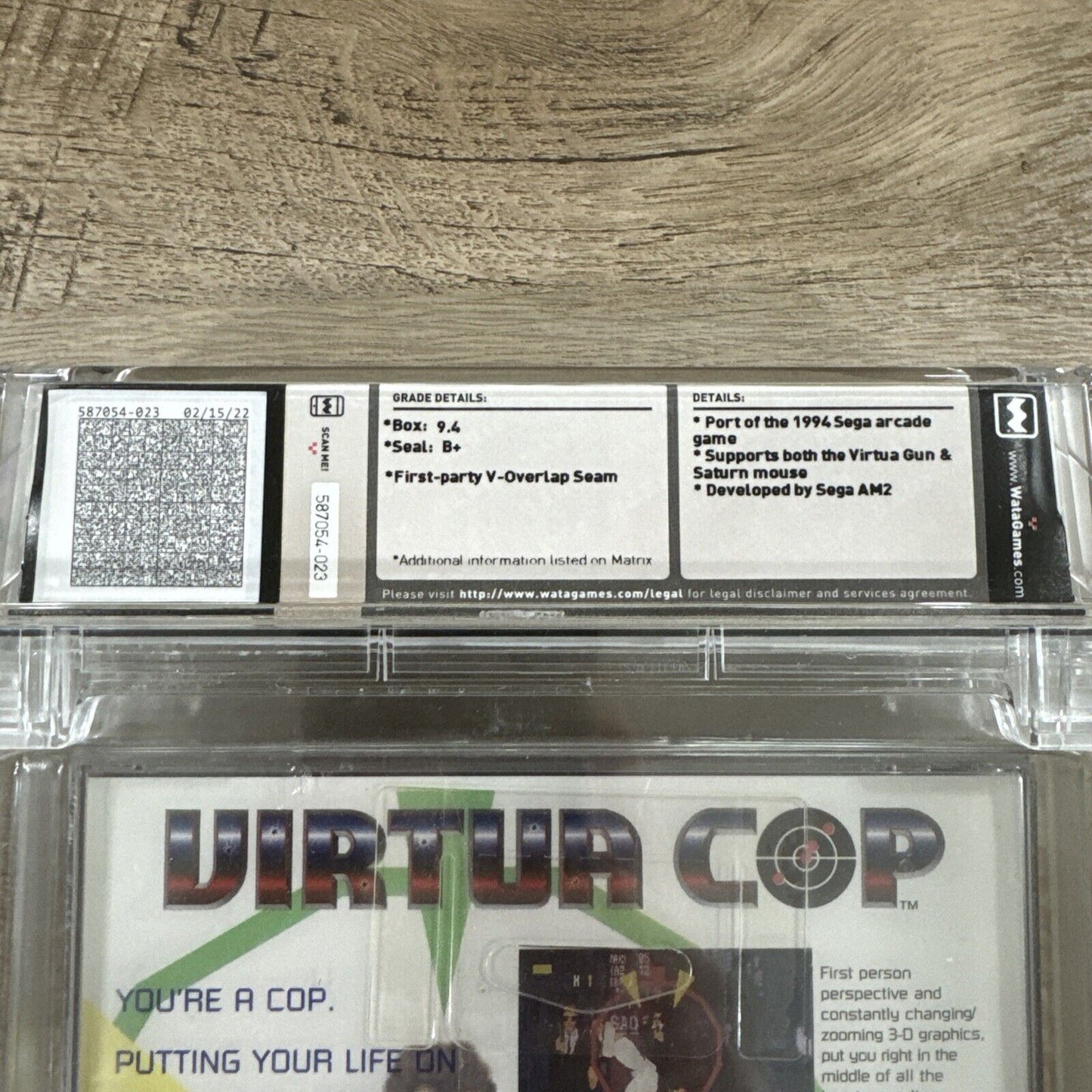 Virtua Cop SEGA Saturn Brand New Sealed WATA 9.4 B+ Grade VGA WATA