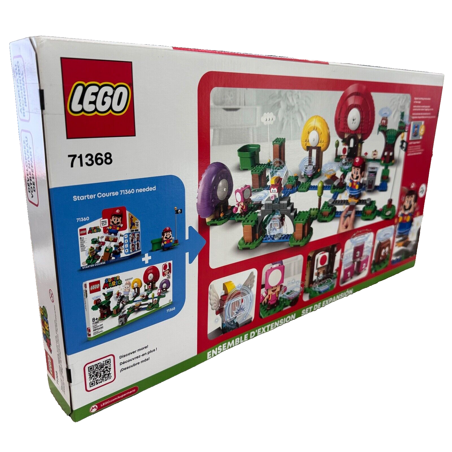 Lego Super Mario 71368 Toad's Treasure Hunt Expansion Set Retired & Brand New!