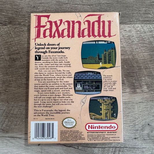 Faxanadu (Nintendo Entertainment System, NES)