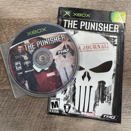 The Punisher (Microsoft Xbox, 2005) Beautiful Disc & Manual! Tested & Working!