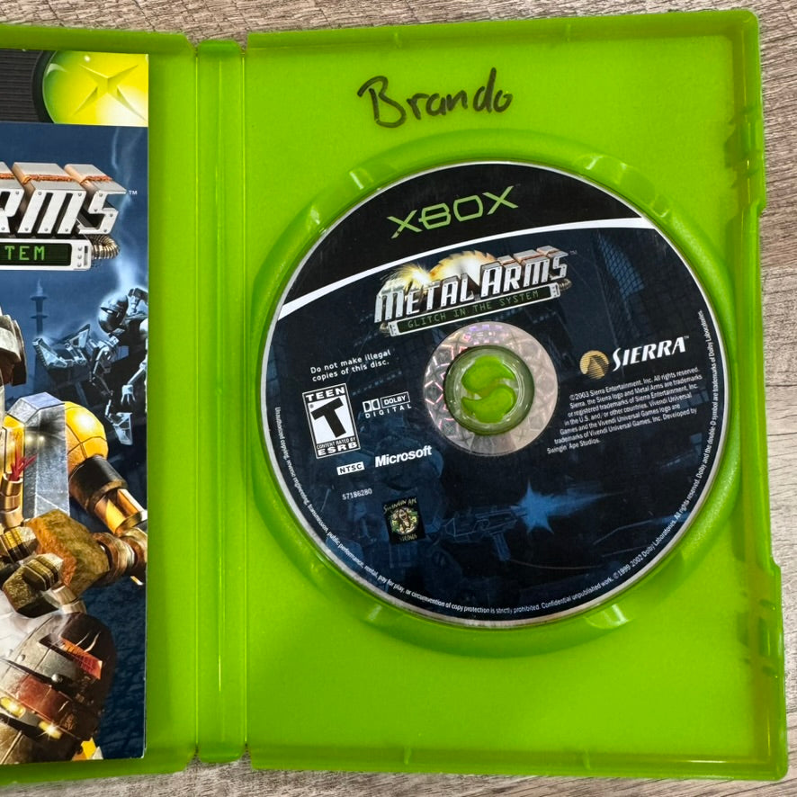 Metal Arms: Glitch in the System (Microsoft Xbox) CIB & VERY CLEAN 📸