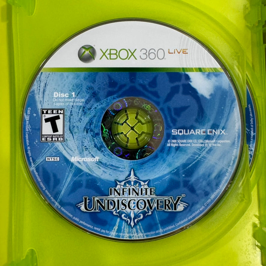 Infinite Undiscovery (Microsoft Xbox 360) CIB Complete W/Reg Card & MINT Discs!