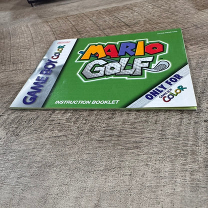 Mario Golf (Nintendo Game Boy Color, GBC 1999) MINTY Cart & Manual!