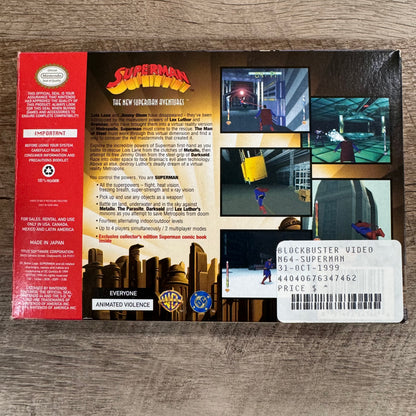 Superman 64 Collector's Edition (Nintendo 64, N64 1999) CLEAN W/ Comic+++