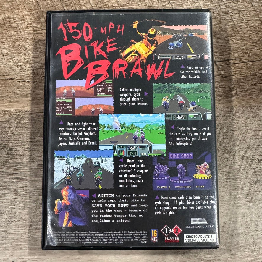 Road Rash 3 (Sega Genesis, 1995) Clean Copy W/ MINTY Manual & Amazing Cart!