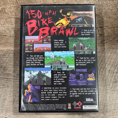 Road Rash 3 (Sega Genesis, 1995) Clean Copy W/ MINTY Manual & Amazing Cart!