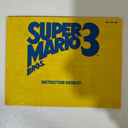 Super Mario Bros. 3 Left Bros. 1st Print NES Authentic Tested CIB Complete