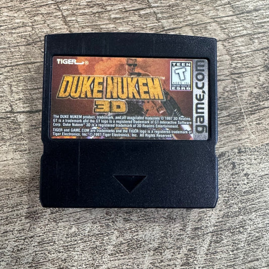 Duke Nukem 3D Cartridge W/ Manual (Tiger Game.Com, 1997) MINTY Cart & Manual!