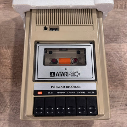 Atari 410 Program Cassette Recorder In Box (No Manual) All Untested / VERY CLEAN