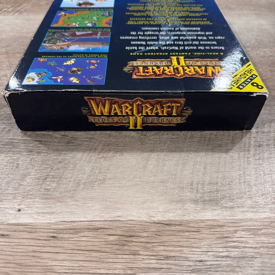Warcraft II: Tides of Darkness BIG BOX (PC, 1995) CIB+ NEXT 350 LEVELS & Manual!