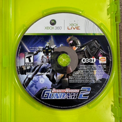 Dynasty Warriors: Gundam 2 (Microsoft Xbox 360, 2009) W/ Clean Art & Nice Disc!