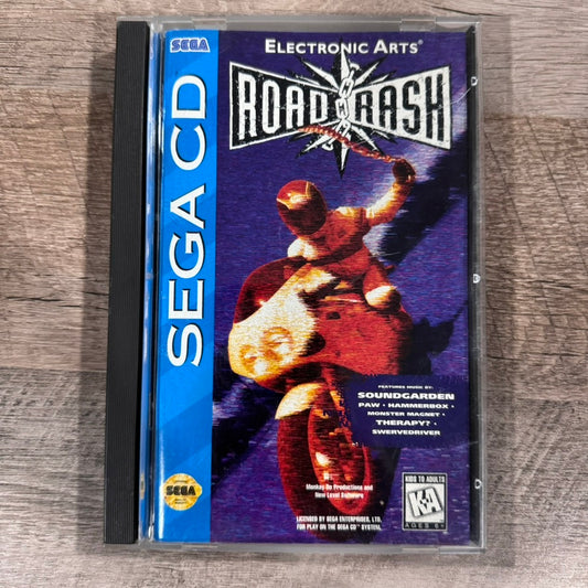 Road Rash (Sega CD, 1994) Complete CIB & Very CLEAN Disc W/ Reg. Card+ More!