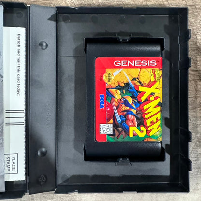 X-Men 2: Clone wars Sega Genesis 1995 Hologram Cardboard READ🔥VERY CLEAN!🔥