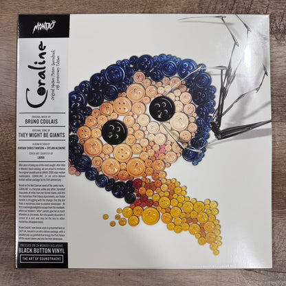 Coraline 15th Anniversary (Mondo Black Button Picture Disc Vinyl) Brand New!
