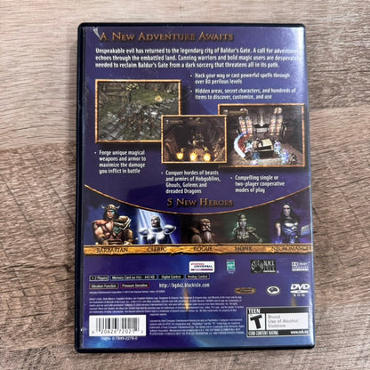 Baldur's Gate Dark Alliance II (PlayStation 2, PS2 2004) CIB🔥Extremely Clean!🔥