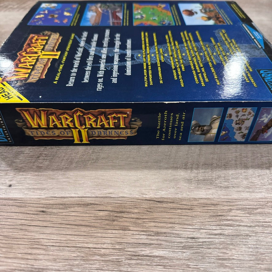 Warcraft II: Tides of Darkness BIG BOX (PC, 1995) CIB+ NEXT 350 LEVELS & Manual!