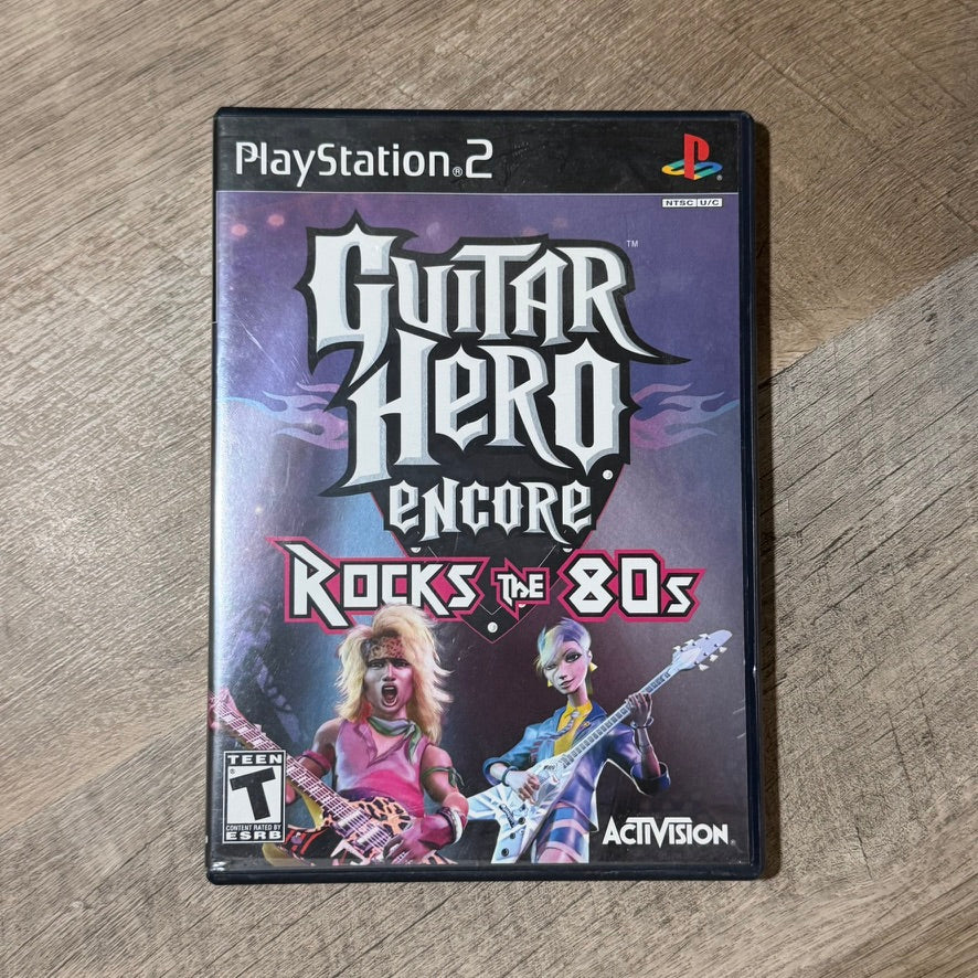 Guitar Hero Encore: Rock's The 80s (Sony Playstation 2, PS2)