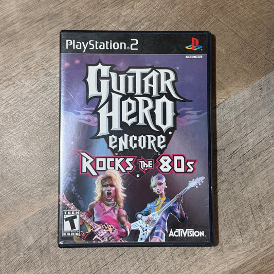 Guitar Hero Encore: Rock's The 80s (Sony Playstation 2, PS2)