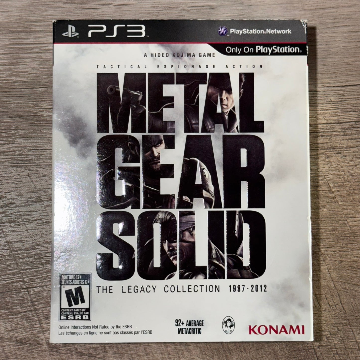 Metal Gear Solid: The Legacy Collection 1987-2012 (Sony Playstation 3, PS3)
