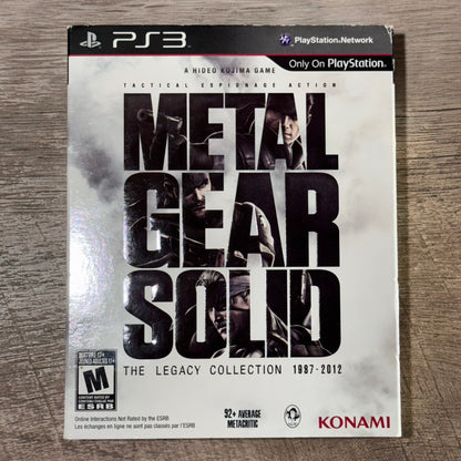 Metal Gear Solid: The Legacy Collection 1987-2012 (Sony Playstation 3, PS3)