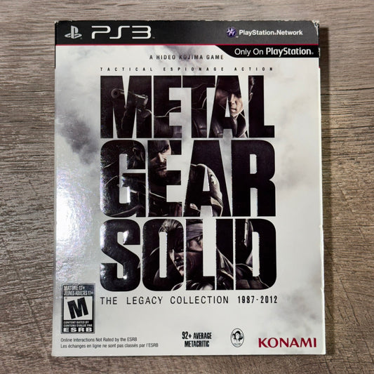 Metal Gear Solid: The Legacy Collection 1987-2012 (Sony Playstation 3, PS3)