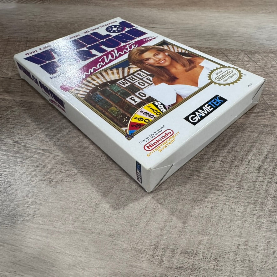Wheel of Fortune: Featuring Vanna White (Nintendo, NES 1992) W/ Box & Manual!