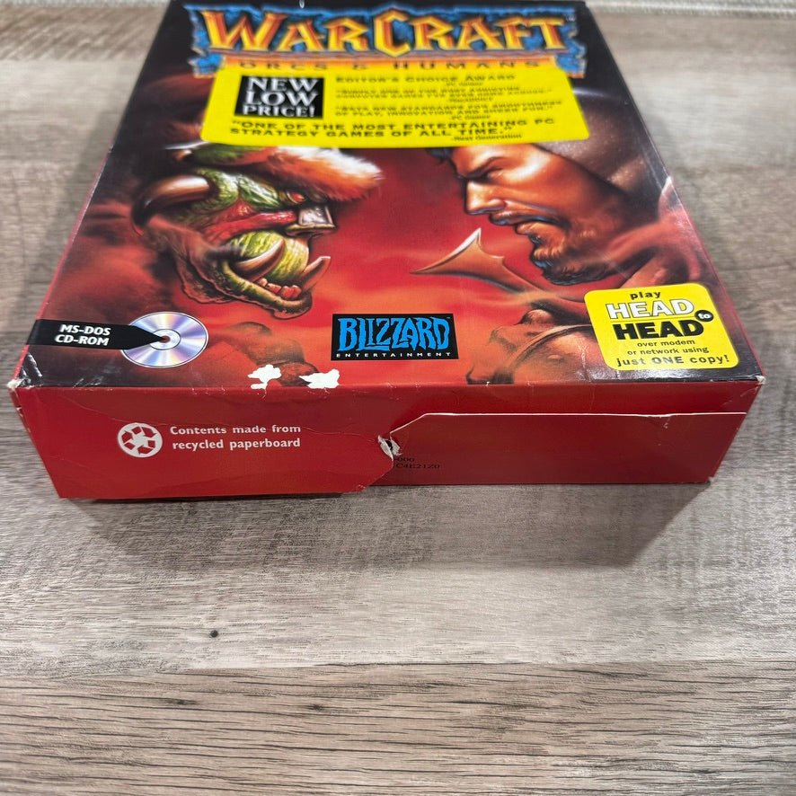 WarCraft: Orcs & Humans (Blizzard PC, 1996) CD-ROM BIG BOX 📦 PC Game