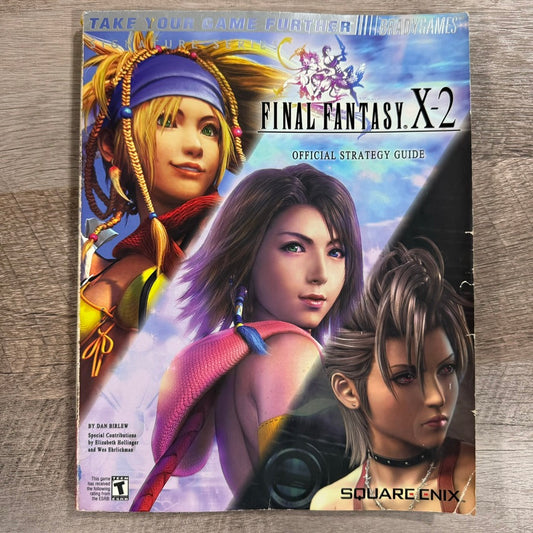 Final Fantasy X-2 Official Strategy Guide (2003, Trade Paperback) W/ Poster