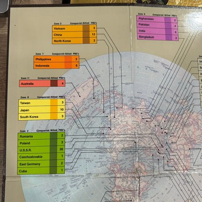 Conquest of The World (Magnavox Odyssey 2, 1981) CIB W/ World Board, Cart+!