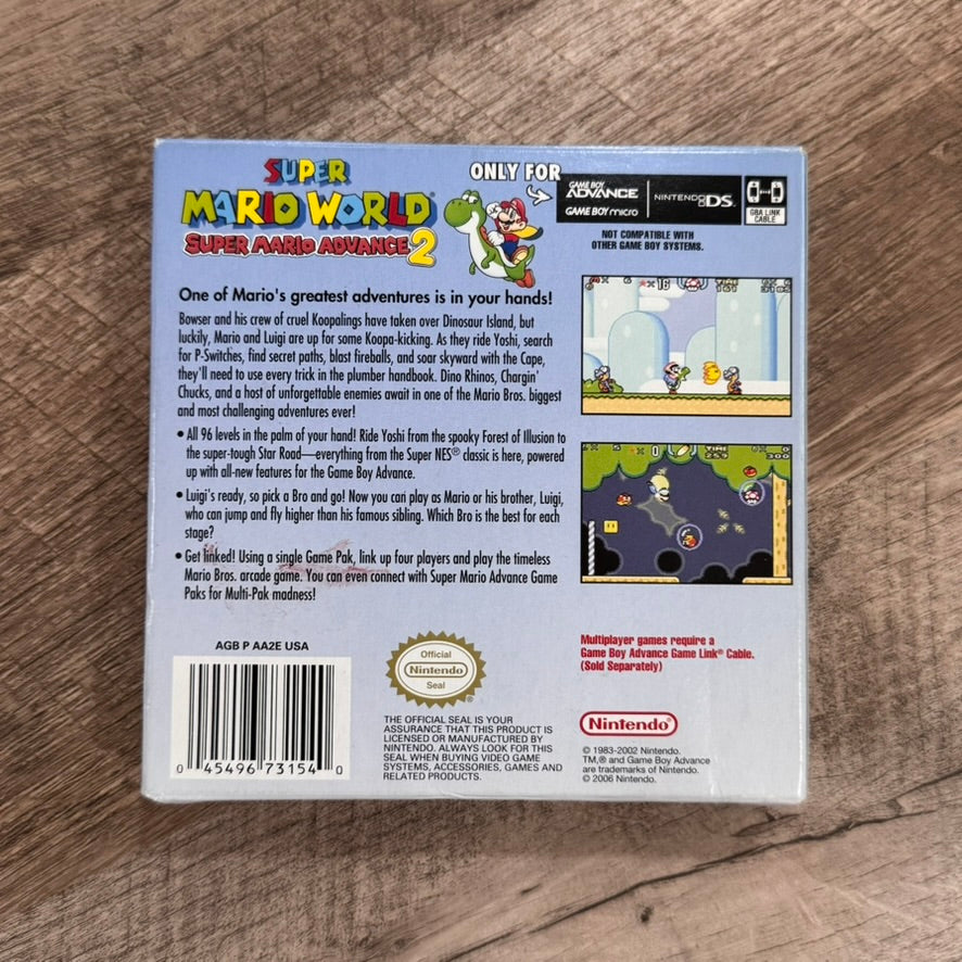 Super Mario World: Super Mario Advance 2 (Nintendo GameBoy Advance, GBA)