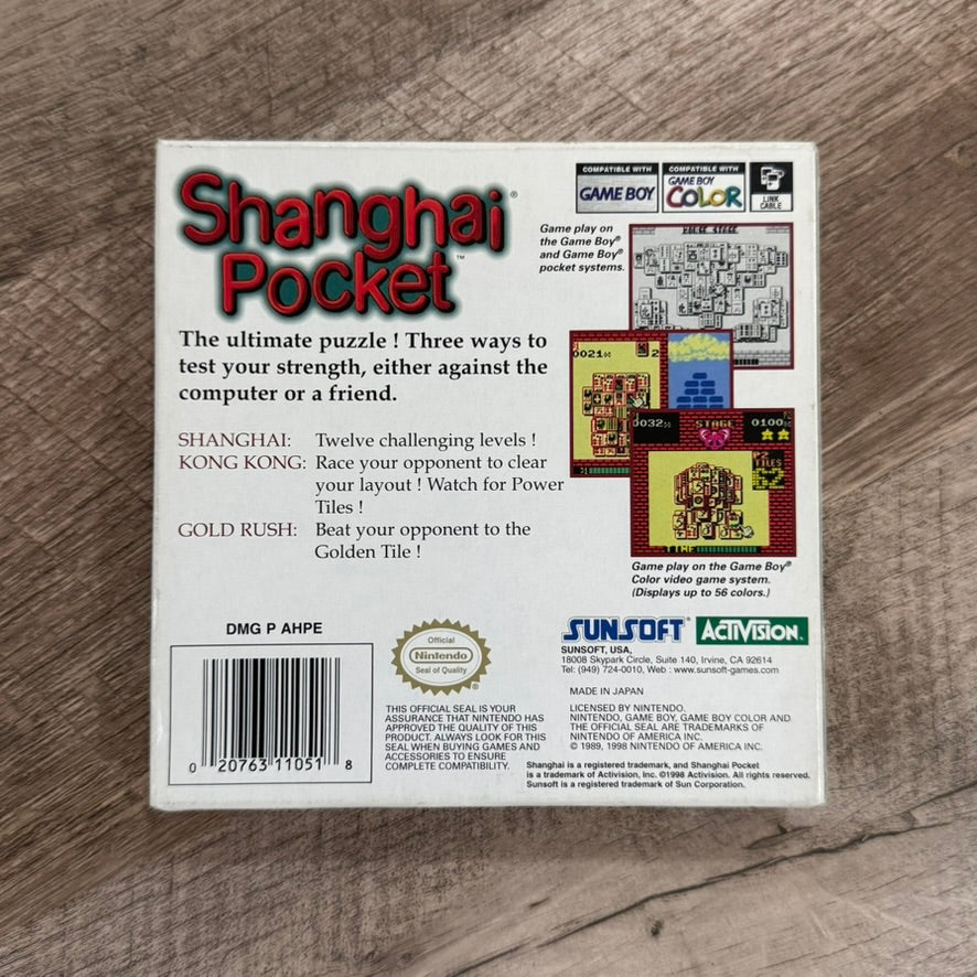 Shanghai Pocket (Nintendo GameBoy Color, GBC)