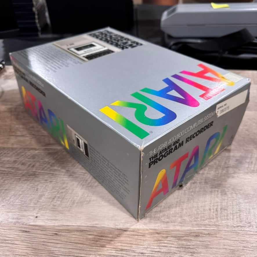 Atari 410 Program Cassette Recorder In Box (No Manual) All Untested / VERY CLEAN