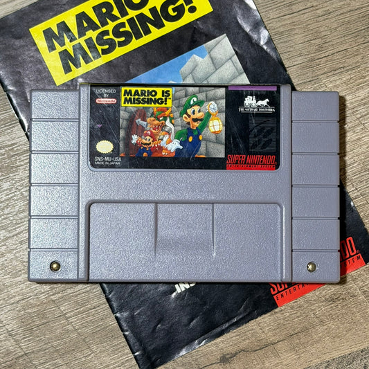 Mario Is Missing! (Super Nintendo, SNES)