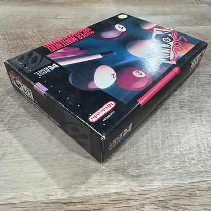 Side Pocket (Super Nintendo, SNES 1994) Complete W/ Beautiful Box & Poster!