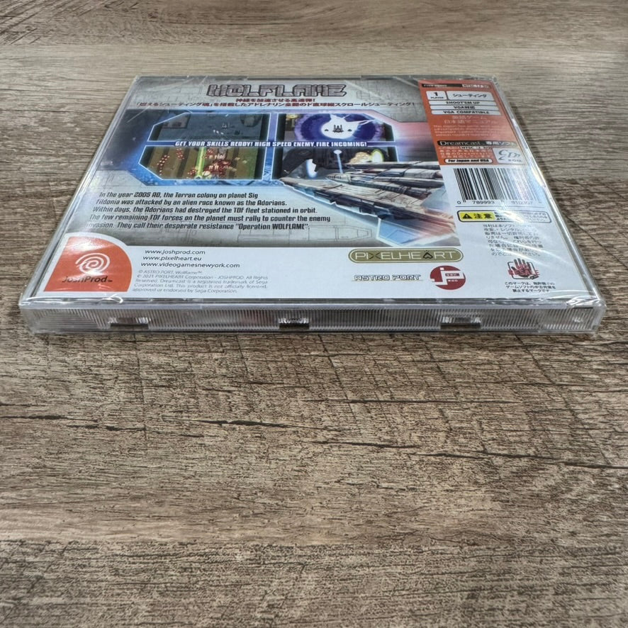 Wolflame (Sega Dreamcast, 2021) Brand New & Clean Sealed Copy!