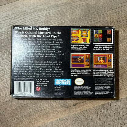 Clue (Super Nintendo, SNES)