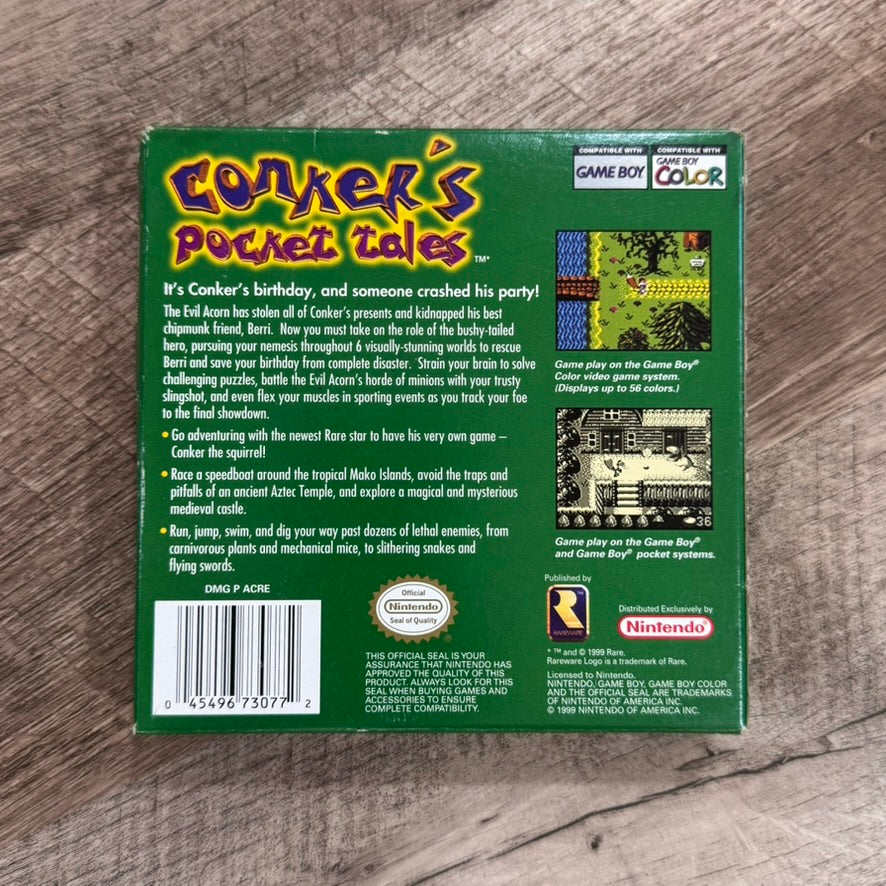 Conker's Pocket Tales (Nintendo GameBoy Color, GBC)