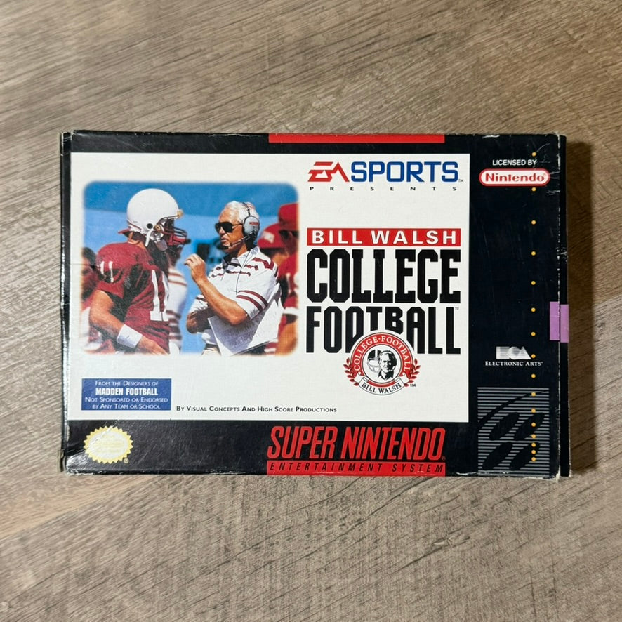 Bill Walsh College Football (Super Nintendo, SNES)