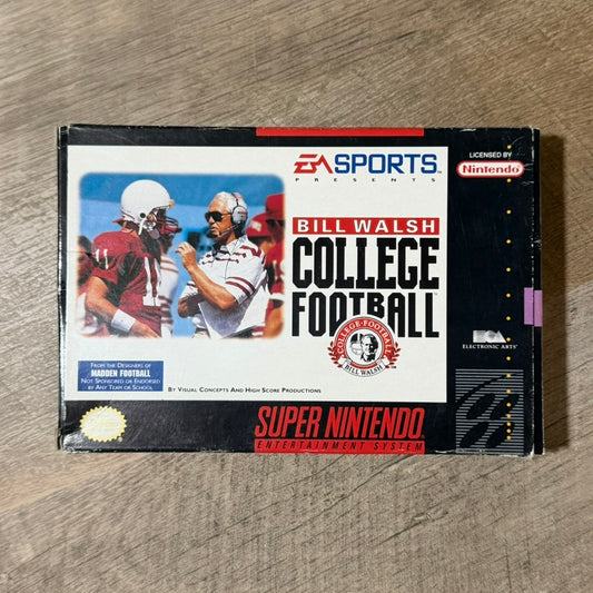 Bill Walsh College Football (Super Nintendo, SNES)