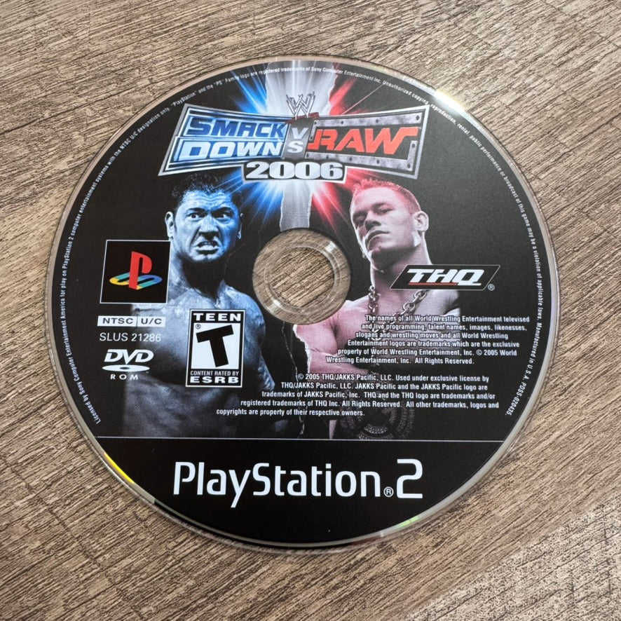 Smackdown Vs. Raw 2006 (Sony Playstation 2, PS2)