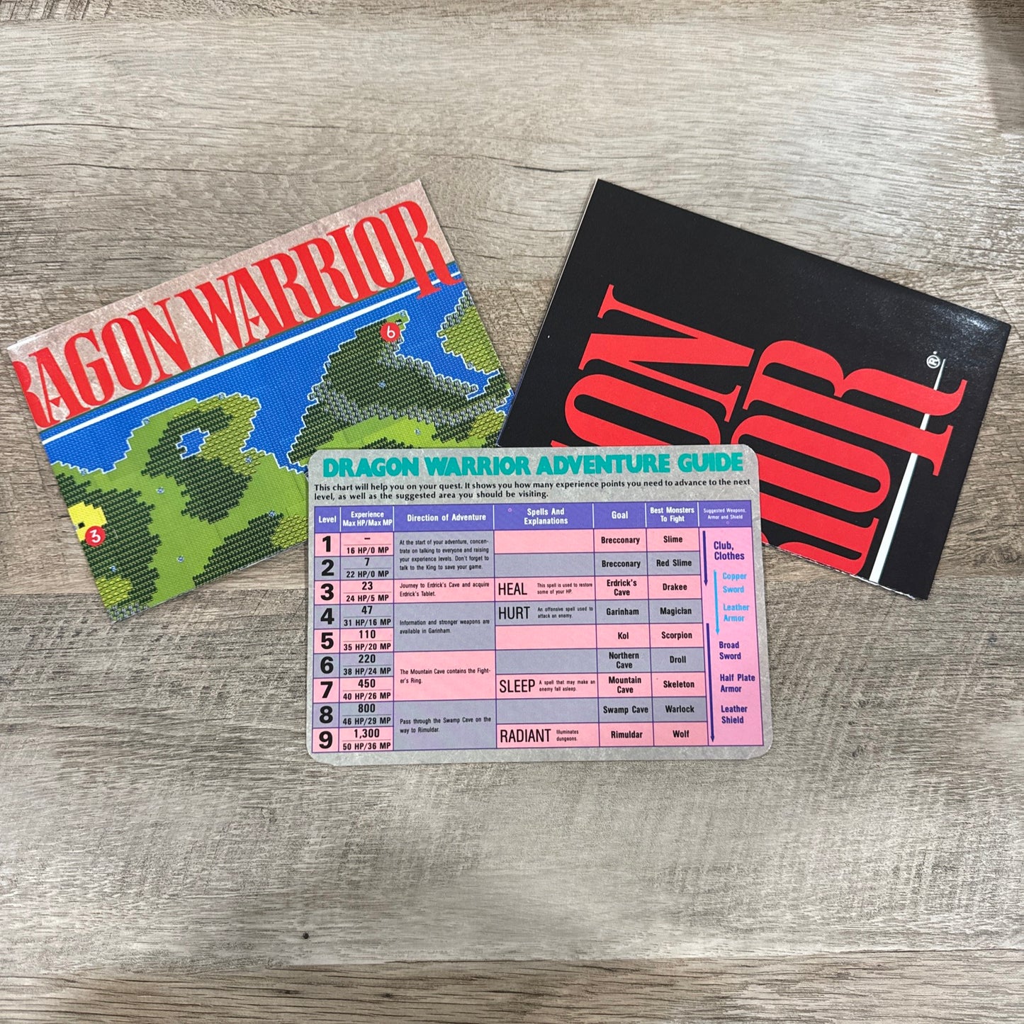 Dragon Warrior (NES, 1989) NINTENDO POWER MAGAZINE GIVEAWAY Handbook, Maps+🔥