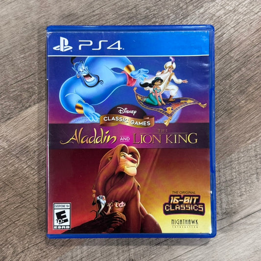 Disney Classic Games: Aladdin and The Lion King (Sony Playstation 4, PS4)