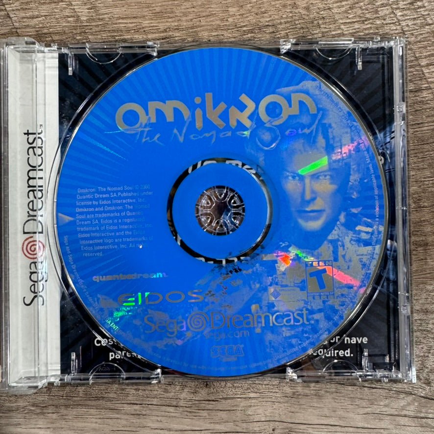 Omikron: The Nomad Soul (Sega Dreamcast, 2000) Complete CIB W/ Manual & CLEAN!