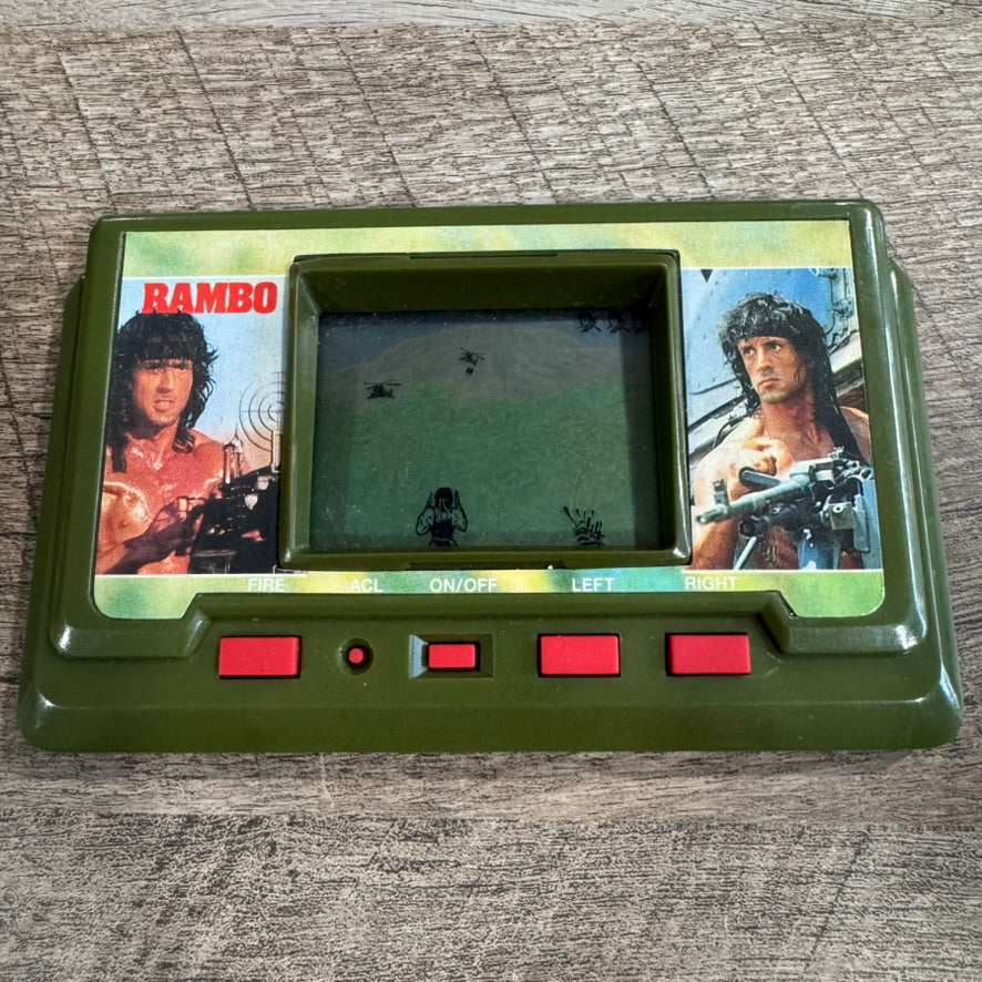 Rambo Handheld Electronic Video Game (Akklaim, 1988) Clean, Tested & Working!