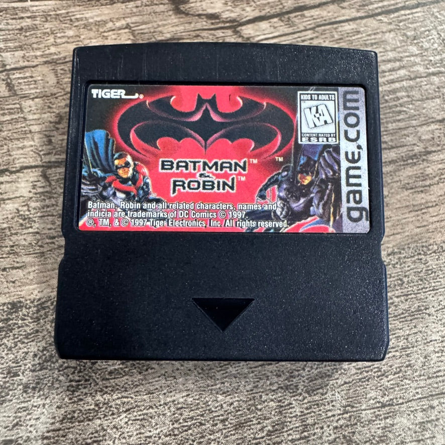 Batman & Robin (Tiger Game.Com, 1997) W/ MINTY Game Cartridge & Manual!